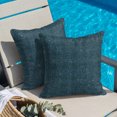 thumbnail image 2 of Throw Pillow Covers 20x20 Inch, Steel Blue Coastal Decorative Pillow Cases for Couch Sofa Bed, Farmhouse Vintage Solid Color Cotton Linen Square Home Decor Pillowcases with Hidden Zipper, 2 of 9