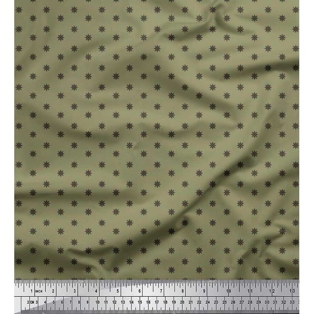 Soimoi Toile Imprimé Tissu Floral Artistique par Yard 42 Pouces de Large