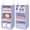 3-shelf Purple, variant on 3-Shelf Closet Organizers and Storage, Foldable Hanging Closet Organizer, Hanging Closet Shelves with 2 Metal Hooks, Leak-Proof Hanging Shelves for Closet, Bedroom, RV, Camper, Dark Brown