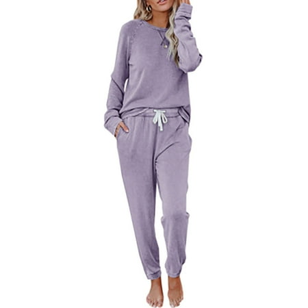 

Ladies Long Sleeve Sports Suit Pajamas Sweater