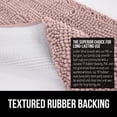 thumbnail image 5 of Bath Rug 30x20, Thick Soft Absorbent Chenille, Rubber Backing Quick Dry Microfiber Mats, Machine Washable Rugs for Shower Floor, Bathroom Runner Bathmat Accessories Decor, Dusty Rose, 5 of 6