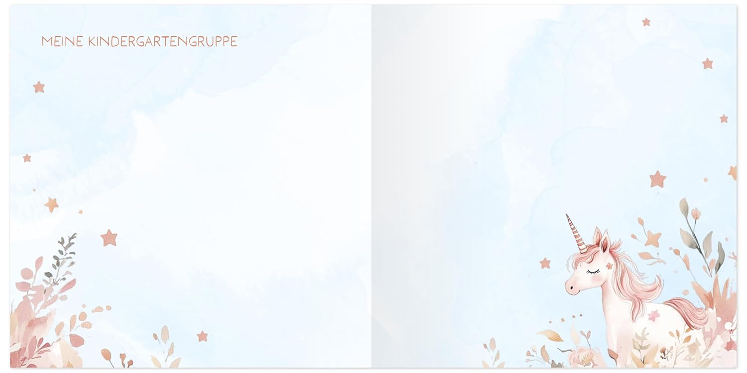 Kaufmann Verlag Meine Kindergarten-Freunde: Einhorn - mit Metallic-Farbschnitt (Fre (Hardcover)