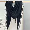 thumbnail image 4 of HuangHuanChen Shawl Wraps for Women Scarf Sweater Retro Solid Color Fringe Shawl Cardigan Cape Soft Knit Blanket Shoulder Tops Shawls and Wraps for Evening Dresses One Size, 4 of 7