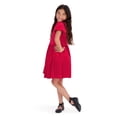 thumbnail image 4 of Kensie Girl Velvet Rhinestone Tango Red Dress, Sizes 4-16, 4 of 5