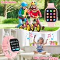 thumbnail image 3 of 4G GPS Smart Watch for Kids, Kids Smart Phone Watch with SIM Card for Boys Girls Aged 4-12 with Call, SOS, Parental Controls, Games, Camera, Alarm, Video, Music, Birthday Gifts, Pink, 3 of 7