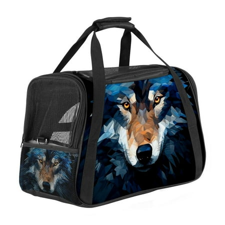 Wolf Carrier Bag for Dogs and s  900D Oxford Cloth Travel Tote with Nylon Webbing  17x10x11.8 Inches  43x26x30 cm