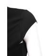 thumbnail image 5 of TiaoBug Women's Wedding Evening Party Dress Cap Sleeve Summer A-Line Mini Work Dress Black S, 5 of 7