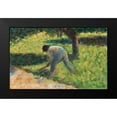 thumbnail image 2 of Seurat, Georges 14x10 Black Modern Framed Museum Art Print Titled - Peasant with a Hoe, 2 of 5