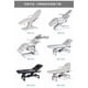 thumbnail image 4 of Electric Lifting Beauty Medical Micro-Bed Multifunctional Folding Facial Bed Tattoo Couch Massage Couch massage table My Lux Decor Round, 4 of 26