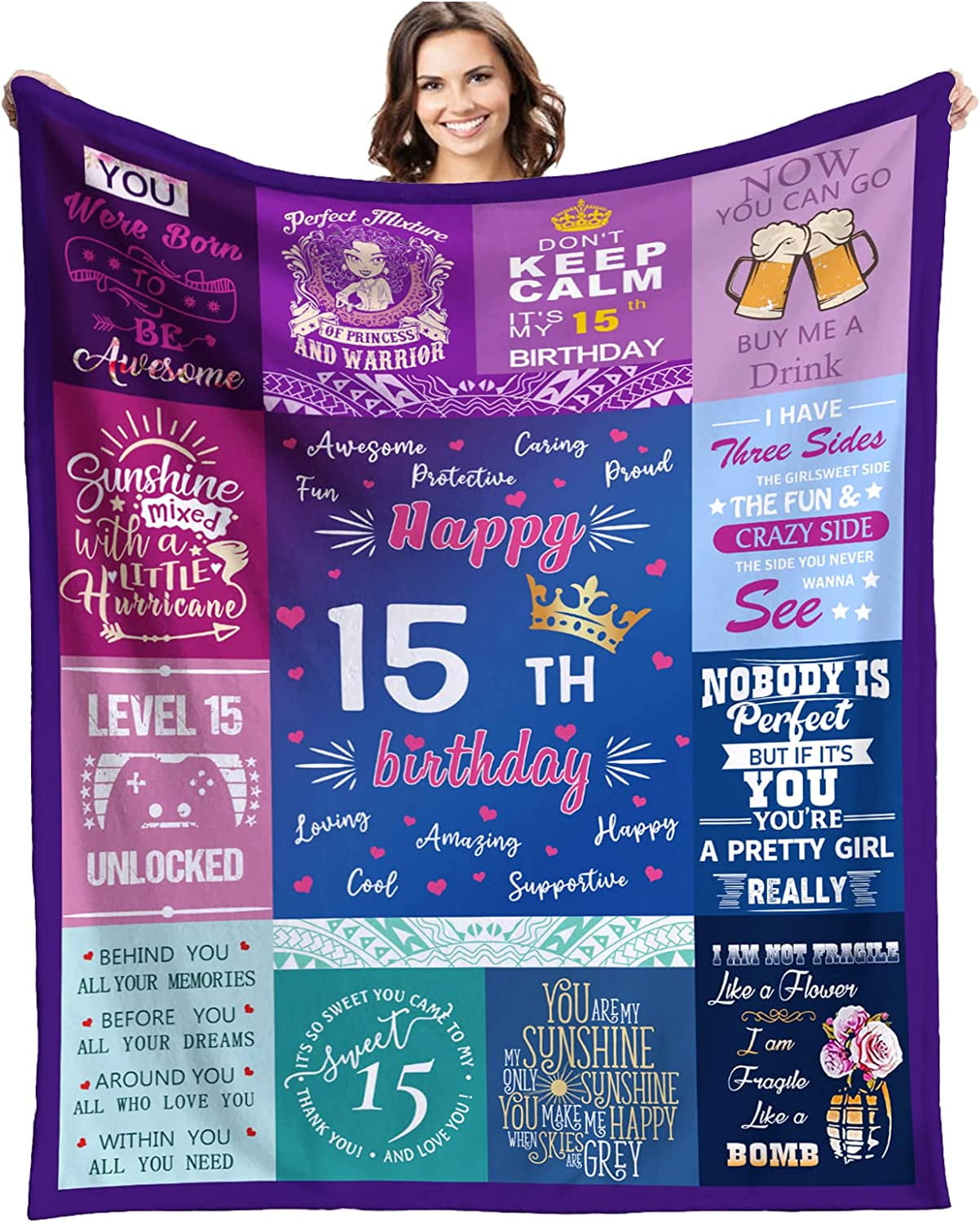 12th Birthday Gifts for Girls 12 Year Old Birthday Gifts 12 Year Blanket  Gifts 12th Funny Gift Idea 12th Birthday Gift Ideas Gifts for 12 Year Old  Female Women Girl Bestie Sister (