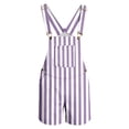 thumbnail image 5 of Unisex Kids Romper with Suspender Shorts for Girls and Boys Cute Playwear Jumpsuit for Everyday Adventures for Summer Purple 13Y, 5 of 5