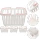 thumbnail image 2 of 4Pcs Plastic Cosmetic Holder Plastic Baskets Portable Basket Stationery Storage Basket, 2 of 3