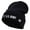 Navy, variant on US Army Star Embroidered 12 Inch Long Knitted Beanie - Navy OSFM