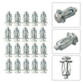 thumbnail image 5 of AFQH Expansion Screw Pack Of 20 Petal Gypsum Board Drywall Anchor Nuts Screw Petal Shape Metal Screw Home Hardware Accessories, 5 of 10