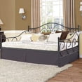 thumbnail image 3 of Pleated Bed Skirt with Split Corners for Daybeds - Three Side Coverage - 100% Brushed Microfiber Bed Skirt with 21" Inches Drop - Full Size 54" x 75" (Dark Grey Solid), 3 of 7