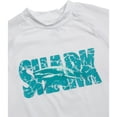 thumbnail image 3 of Big Chill Boys Swim Set - UPF50+ Short Sleeve Rash Guard Swim Shirt and Swim Trunks 2 Piece Set, 3 of 7