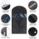 thumbnail image 4 of Bolsa de ropa para guardar en el armario y viajar | Bolso de traje plegable no tejido con doble ventana transparente | Transpirable y ligero | Cremallera completa | 22,8 x 55,1 pulgadas | Colgado, 4 of 6