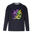 thumbnail image 5 of Handshe Men's Long Sleeve T-Shirt with Carnival Print, Fashion Casual for Daily Wear, 5 of 5