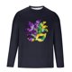 thumbnail image 4 of Ceisia Men's Mardi Gras Mask Print T-Shirt | Slim Long-Sleeve Crewneck Winter Casual Top Gift, 4 of 5