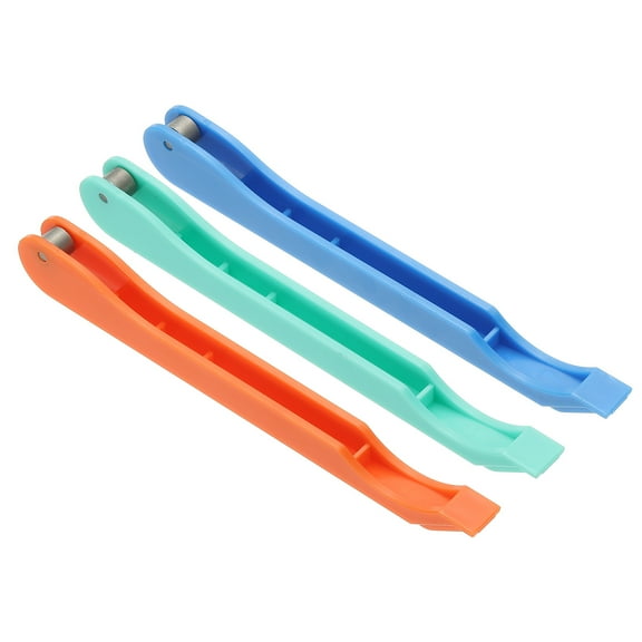 Uxcell Copper Foil Hand Foiler, 3 Pcs Stained Glass Copper Foil Tool Hand Foiler for 7/32" Width Copper Foil Tape Wrapping Tools for Glass DIY Handcraft Making, Orange/Green/Blue