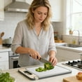 thumbnail image 4 of BotaniNest Cutting Board With Built In Sharpener Double Pure & PP Kitchen Board Non Easy To Clean Durable Food Prep Board, 4 of 6