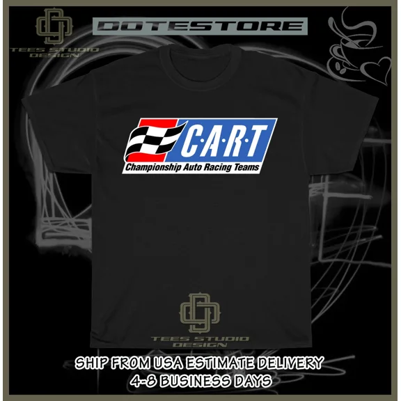 New Championship Auto Racing Teams Logo Men's T-Shirt American Dotees Tee Shirt