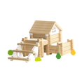 thumbnail image 3 of Juego de bloques de construcción de madera para niños, niñas y adultos, modelo de construcción DIY, casa con habilidades motoras finas, juguete de, 3 of 9