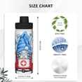 thumbnail image 3 of Balery Medicine Gnome Truck Red Pattern 18oz Sports Insulated Kettle Stainless Steel Sports Insulated Kettle Leak-proof Water Bottle For Running Hiking Cycling Climbing Water Bottle, 3 of 7