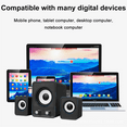 thumbnail image 4 of Compact 2.1 Subwoofer USB Speaker Set 12W, 3.7 Mm, USB Power Supply, 4 of 5