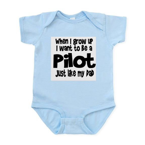 CafePress - WIGU Pilot Dad Infant Bodysuit - Baby Light Bodysuit, Size Newborn - 24 Months