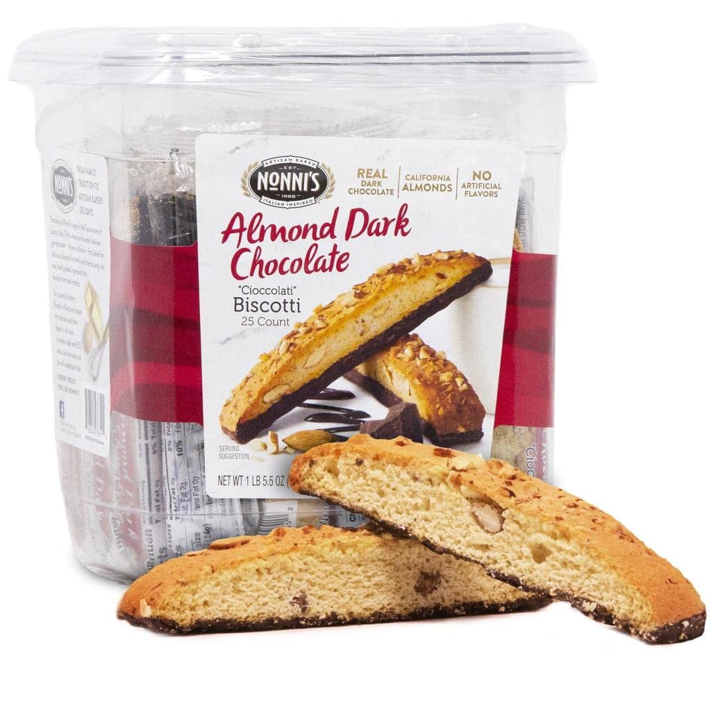 Nonni's Cioccolati Biscotti Italian Cookies - Biscotti Individually ...