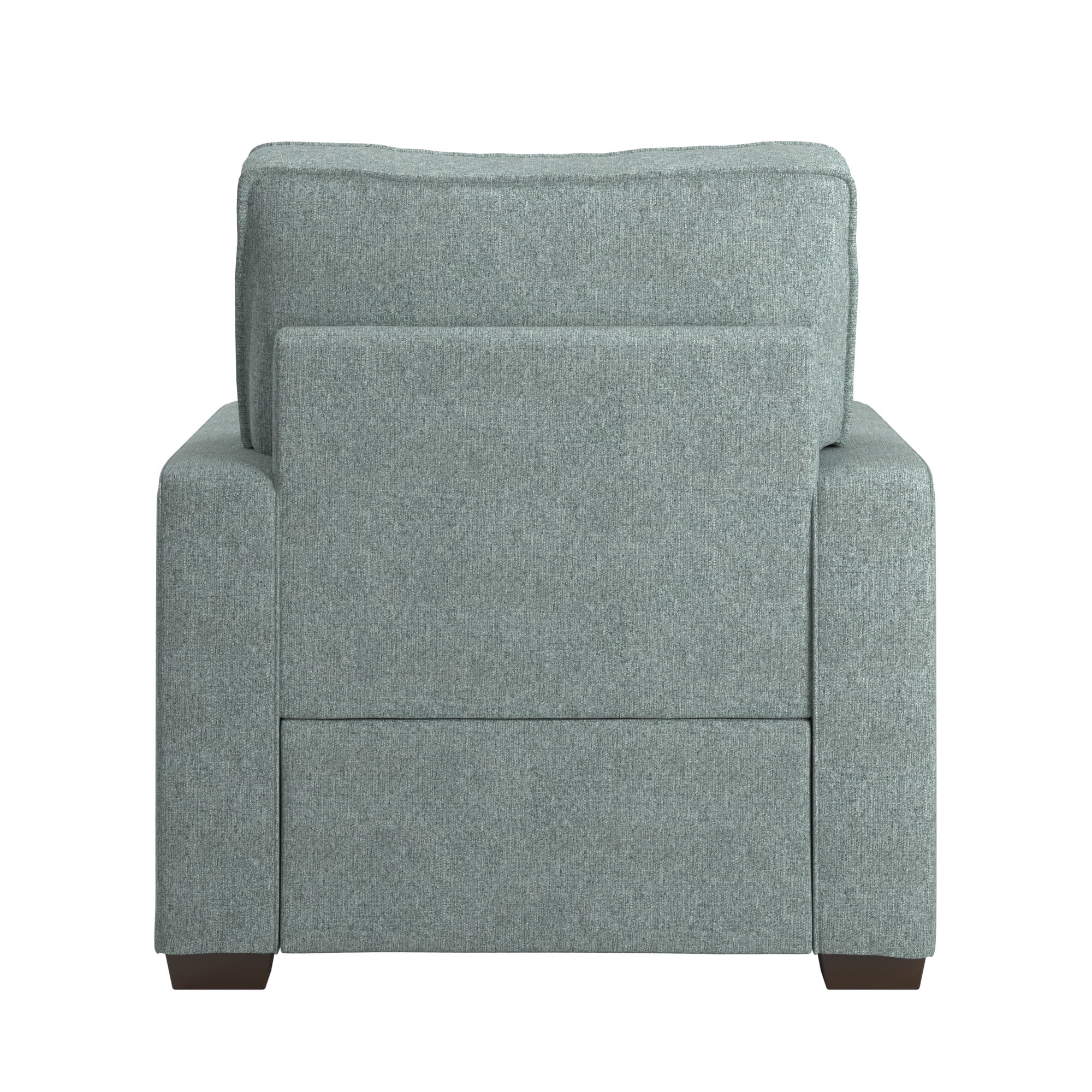 Weston Home Svolvar Modern Fabric Upholstered Square Arm Accent Chair, Sea Mist Green Fabric