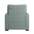 thumbnail image 5 of Weston Home Svolvar Modern Fabric Upholstered Square Arm Accent Chair, Sea Mist Green Fabric, 5 of 7