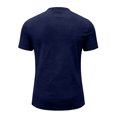 thumbnail image 3 of Zimjoy Men's Henley T Shirt Short Sleeve Stretchy Button Placket Loose Fit T-Shirts Casual Everyday Crew Neck Top Navy S, 3 of 6