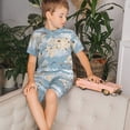 thumbnail image 4 of Fotbe Animals Travel World Map Pijama Estampada de 2 Piezas para Niños – Ropa de Dormir de Manga Corta Cómoda para Niños y Niñas, Camiseta y Shorts de Algodón-XX-Large, 4 of 6