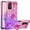 Pink Purple, variant on Slim Fit Phone Case for Redmi Note 12s, Bling Shiny Quicksand Effect TPU Bumper Case with Four Corners Heavy Anti-Fall Protection Case for Redmi Note 12s,Blue Purple