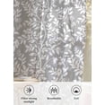 thumbnail image 6 of Sheer Curtains 84 Inches Long, Grey Spring Floral Semi Sheer Curtains Light Filtering Window Treatment, Farmhouse Flowers Elegant Pastoral Privacy Voile Drapes for Living Room Bedroom 52x84 Inch, 6 of 7