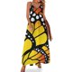 thumbnail image 1 of Hermosa mariposa monarca - Vestido naranja sin mangas vestido de noche para dama Vestido para mujer, 1 of 7