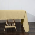 thumbnail image 4 of Balsa Circle 10 Pieces 60" x 126" Champagne Rectangle Polyester Tablecloths Table Cover Linen, 4 of 8