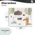 thumbnail image 4 of Stupell Industries Cottage Forest Animals Out and About Canvas Art, 40 x 30, by Carla Daly, 4 of 8