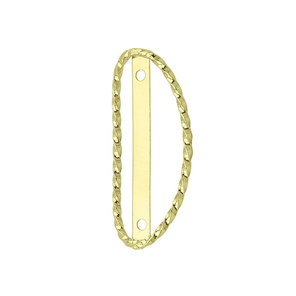 Lowrider Bike Square Twisted Name Plate Trim Gold. Bike name plate