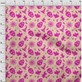 thumbnail image 4 of oneOone Viscose Chiffon Beige Fabric Halloween Quilting Supplies Print Sewing Fabric By The Yard 42 Inch Wide, 4 of 4