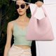 thumbnail image 1 of Bolsa De Hombro Bolso de hombro de moda para mujer, conjunto combinado de Bolso grande con asa superior tejido PU (rosa), 1 of 5