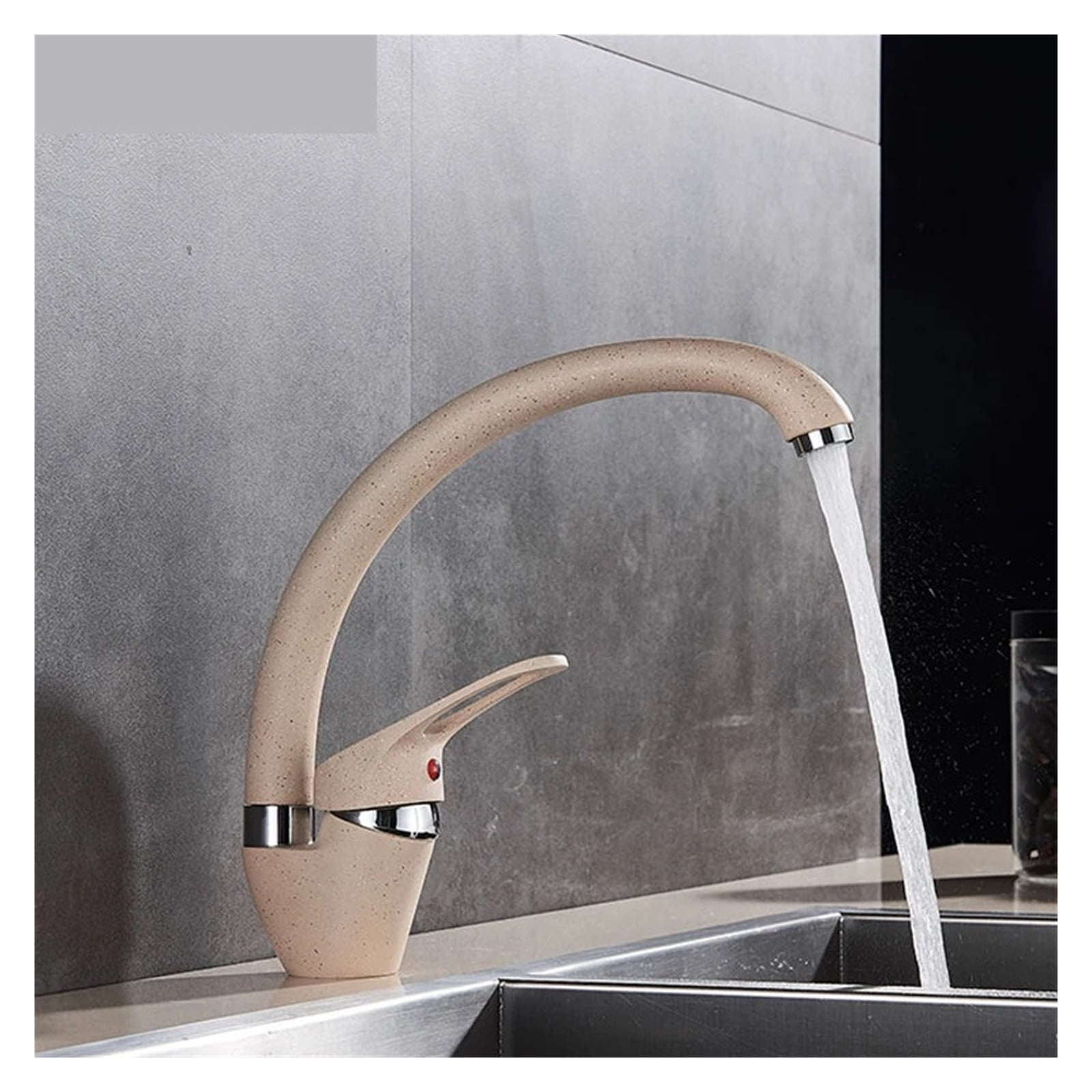 Kitchen Faucet Single Handle 360 Rotation Swivel Spout Deck Mounted ,Cold And Hot Sink Kitchen Water Sink Mixer Tap Faucets - Modern Design