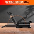 thumbnail image 3 of Panini Press Grill  1200w Sandwich Maker With Non-stick Plates Standard 2-slice Electric Indoor Opens 180° To Fit Any Size Of Food Removable Drip Tray Stainless Steel Sliver, 3 of 9