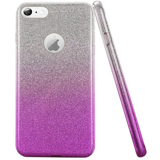 For Apple iPhone 6 Plus 6s Plus 5.5 inch Two Tone Glitter Hybrid Case