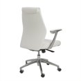 thumbnail image 3 of Eurostyle Chaise de Bureau Crosby Basse en Blanc, 3 of 4