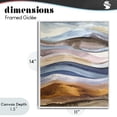 thumbnail image 4 of Stupell Industries Transitional Ocean Flow Layers White Framed Giclee Art, 11 x 14, by Alonza Saunders, 4 of 8