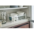 thumbnail image 3 of Yamazaki Home Expandable Kitchen Riser, White, Steel, Small, Expandable, 3 of 7