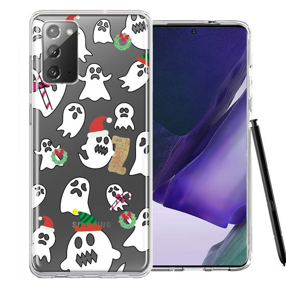 MUNDAZE For Samsung Galaxy Note 20 Halloween Christmas Ghost Design Double Layer Phone Case Cover